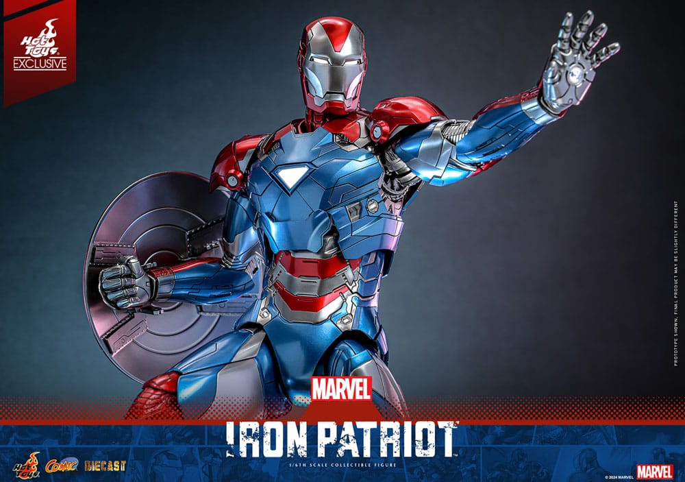Iron Patriot med hævet hånd