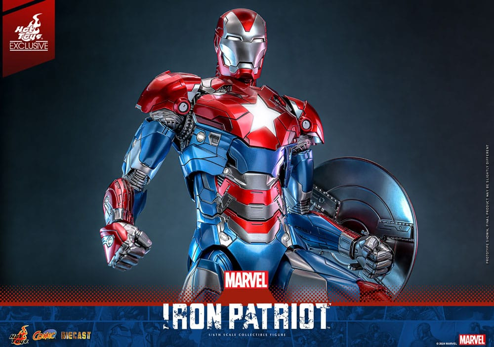 Iron Patriot tæt på med skjold