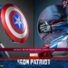 Detalje af Iron Patriots skjold og arm