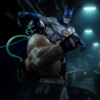 Batman og Bane diorama set fra flere vinkler og med nærbilleder