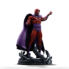 Magneto statue forfra med hvidt hår