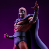 Nærbillede af Magneto med rød hjelm