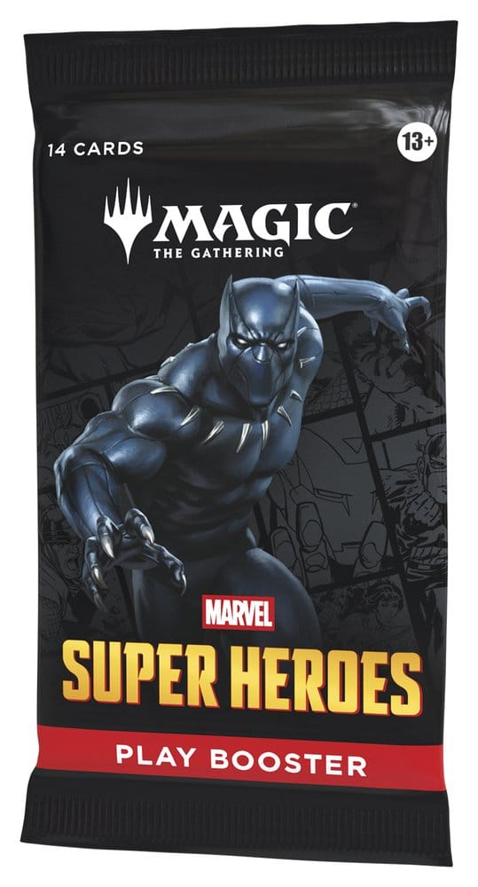 Engelsk Play Booster pakke med Black Panther motiv i vinkel