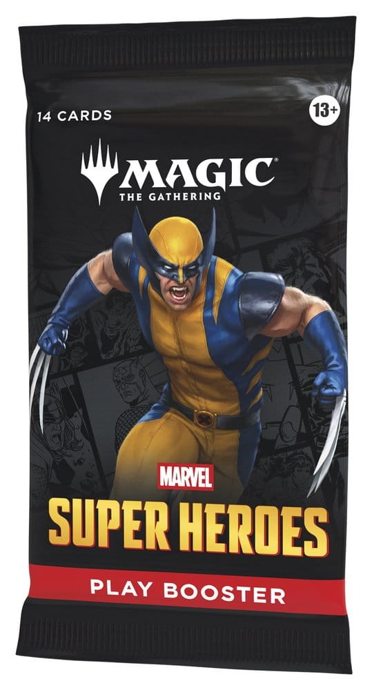 Engelsk Play Booster pakke med Wolverine motiv i vinkel