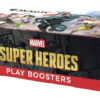 Lukket engelsk Magic: The Gathering Marvel Super Heroes display i vinkel