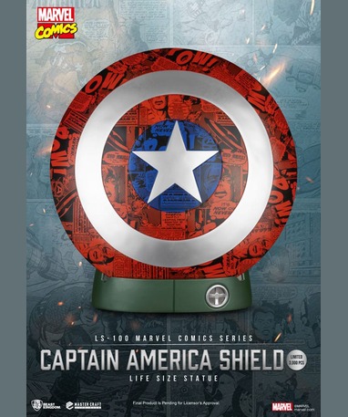 Marvel Captain America skjold statue i fuld størrelse, 64 cm