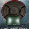 Bagsiden af Captain America skjoldstatue med remme
