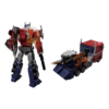 Optimus Prime i robotform og lastbilform med tilbehør