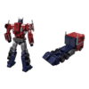 Optimus Prime i robotform og lastbilform set bagfra