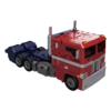 Optimus Prime i lastbilform set fra siden