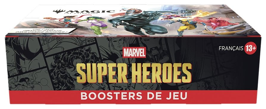 Lukket Magic: The Gathering Marvel Super Heroes display forfra