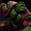 Nærbillede af Hulks slidte tøj
