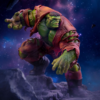 Nærbillede af Hulks ryg og tøj