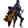 Batgirl actionfigur i lilla og guldfarvet dragt