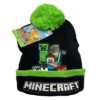 Sort Minecraft hue med Steve set fra en anden vinkel