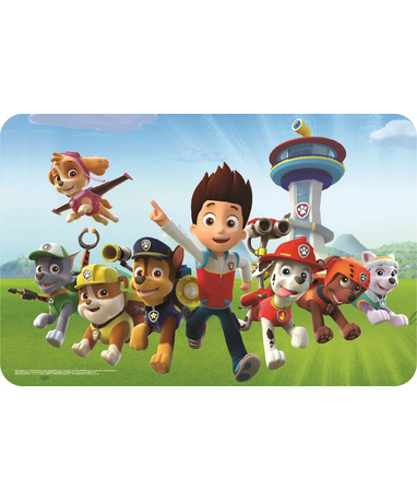 Paw Patrol dækkeserviet, 43 Ã 28 cm