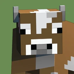 Cow fra Minecraft