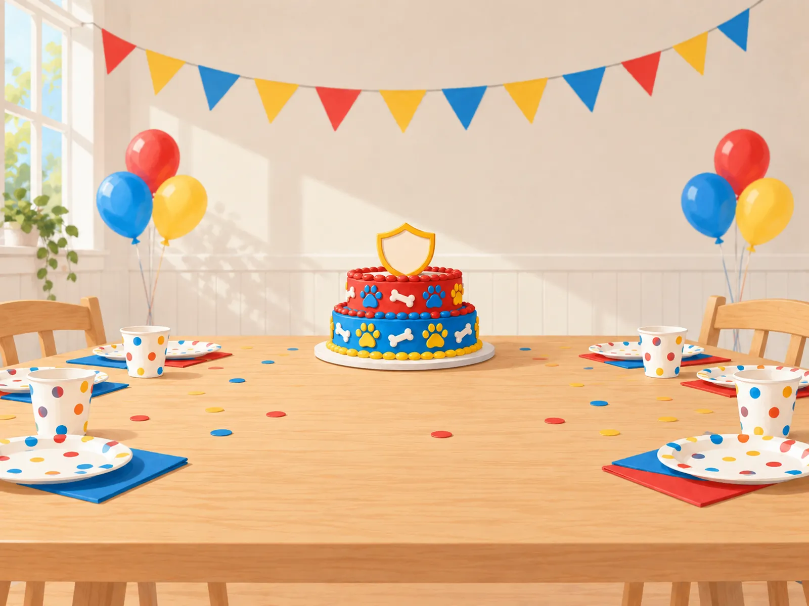 Paw Patrol kage: 4 nemme idéer, sukkerprint og muffins